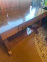 Rectangle Library Table w/ Drawer