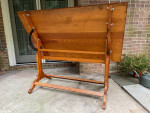 This weekend - Beautiful antique drafting table (raise and tilt)