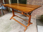 This weekend - Beautiful antique drafting table (raise and tilt)