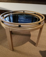 Antique Art Deco Side Table w/ Removable Tray Top