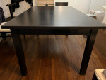 Crate & Barrel Black Dining Table (38x60) and BoConcept Chairs (4)
