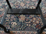 Small computer table with wheels
