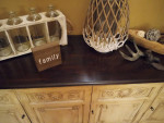 Cabinets desk and half table
