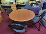 DINNING TABLE WITH 4 FOLDING CHAIRS (HOME16)

