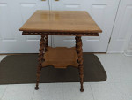FANCY VICTORIAN OAK TABLE