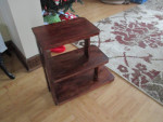 Vintage Wood 3 tiers display stand. Side table