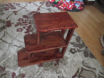 Vintage Wood 3 tiers display stand. Side table