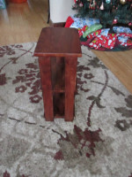 Vintage Wood 3 tiers display stand. Side table
