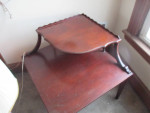 MCM Corner End Accent Table