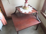 MCM Corner End Accent Table