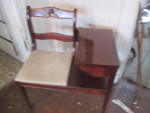 Vintage Telephone Table Bench Seat