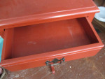 Wood Side Accent Table with Drawer