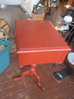 Wood Side Accent Table with Drawer