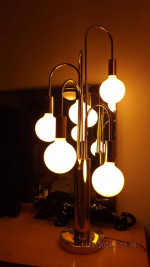 3-Way Waterfall Table Lamp MCM Modernist