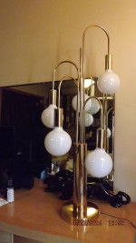 3-Way Waterfall Table Lamp MCM Modernist