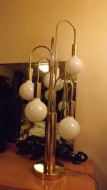 3-Way Waterfall Table Lamp MCM Modernist