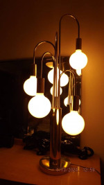 3-Way Waterfall Table Lamp MCM Modernist