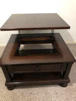 ASHLEY FURNITURE Porter Coffee Table & 2 MATCHING End Tables GREAT