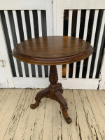 Round side table