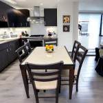 Expandable Dining Table with Mid-Century Modern Flair