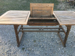 Wood patio table / expandable