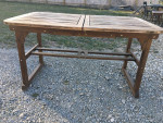 Wood patio table / expandable