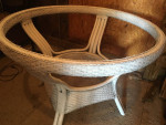 Wicker table base