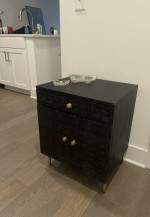 black end table / night stand
