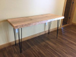 LIVE EDGE KILN DRIED SUGAR MAPLE DESK/HALL CONSOLE TABLE