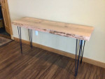 LIVE EDGE KILN DRIED SUGAR MAPLE DESK/HALL CONSOLE TABLE