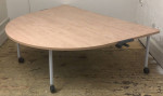 NEW Half Round Tapered Adjustable Mobile Work Project Activity Table