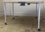 NEW Half Round Tapered Adjustable Mobile Work Project Activity Table