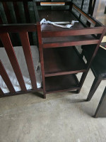 Crib with changing table