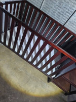 Crib with changing table
