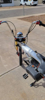 Gas bike.