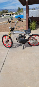 Gas bike.