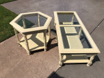 PRICE REDUCED Solid Wood Coffee Table with Matching End Table