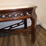 Wooden Living Room Table with Custom Marble Table Top