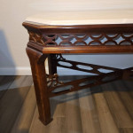 Wooden Living Room Table with Custom Marble Table Top