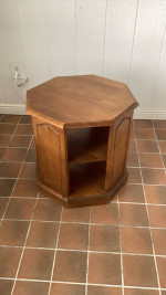 Octagon end table