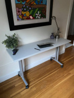 Herman Miller Everywhere Flip Top Desk Table on Wheels Made in USA