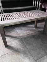 wood bench or coffee table
