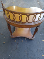 Pair Of Vintage Wood End Table 31 By 24 By 33
