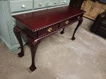 Chippendale Style Cherry Wood Ball and Claw Console Table