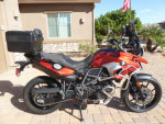 2016 BMW F700GS Motorcycle Sakhir Orange Metallic Paint