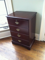 Wood Filing Cabinet / Side Table / Nightstand