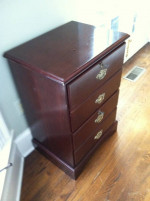 Wood Filing Cabinet / Side Table / Nightstand