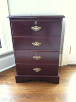 Wood Filing Cabinet / Side Table / Nightstand