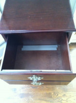Wood Filing Cabinet / Side Table / Nightstand