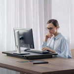 HUANUO Standing Desk Converter Height Adjustable Standup Desktop Riser